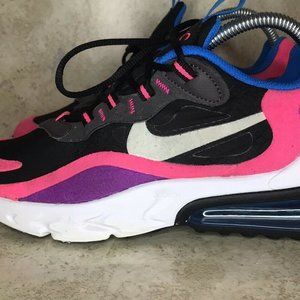 Nike Air Max 270 React GS Black White Pink BQ0101-